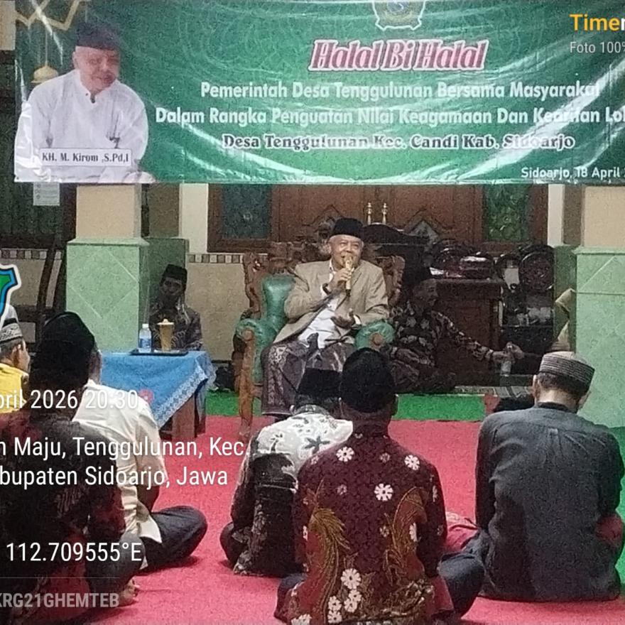 PEMERINTAH DESA TENGGULUNAN GELAR HALAL BIHALAL BERSAMA MASYARAKAT